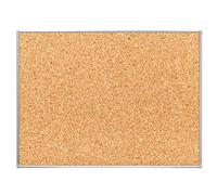 Pizarra de Corcho, Pizarra de Corcho Natural Duradera y Resistente, Corcho con Marco de Aluminio para Tablón de Anuncios en Oficinas, Escuelas y Hogares · m-office (120x90cm)