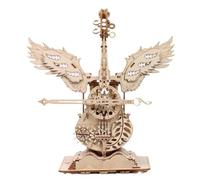 PizazzToy Carillon in legno 3D per adulti, montaggio fai da te 3D, carillon meccanico, set fai da te, decorazione natalizia 2025 (169 pezzi)