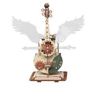 PizazzToy Carillon in legno 3D per adulti, montaggio fai da te 3D, carillon meccanico, set fai da te, decorazione natalizia 2025 (159 pezzi)