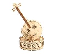 PizazzToy Carillon in legno 3D per adulti, montaggio fai da te 3D, set di carillon meccanico, set fai da te, decorazione natalizia 2025 (175 pezzi)