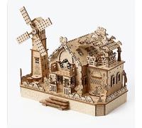 PizazzToy Casetta per animali in legno 3D per adulti, montaggio fai da te 3D, puzzle in legno meccanico, set di decorazioni natalizie 2025 (174 pezzi)