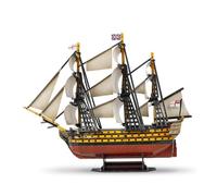 PizazzToy Puzzle 3D in legno a vela per adulti, 189 pezzi, montaggio fai da te, puzzle in legno 3D, nave a vela Victory della Royal Navy