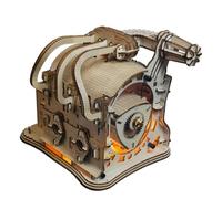 PizazzToy Puzzle 3D in legno, motore rotativo per adulti, montaggio fai da te, puzzle in legno 3D, set fai da te, decorazione natalizia 2025 (230 pezzi)