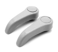 Pizgear 1/2 set di sostituzione della leva di regolazione del sedile, for Renault, Clio Mk2 Twingo Leva del sedile del veicolo(2pc-Grey)