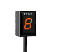 Pizgear 1-6 Indicatore di marcia Plug and Play Display della velocità, for 1000 1000 2011-2015 2016 Indicatore di marcia per moto(BLACK Orange)