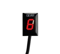 Pizgear 1-6 Indicatore di marcia Plug and Play Display della velocità, for S 650 2015-2017 2018 Indicatore di marcia per moto(BLACK Red)