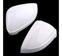 Pizgear 1 paio Auto Bianco Sinistra Destra Porta Laterale Retrovisore Ala Specchio Tappo di Copertura Custodia, for Audi, A4 S4 B9 A5 S5 RS4 8W0 857 527 Copri specchietti laterali