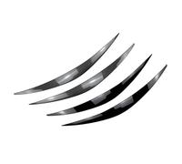 Pizgear 1 paio di finiture decorative for sopracciglia, palpebre for fari for auto, for HYUNDAI, for i30 i30N MK3 2017-2020 Adesivo per fari oscurati(Carbon Fiber Black)