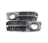 Pizgear 1 paio Gloss Black Car Paraurti anteriore Copertura fendinebbia Griglia Griglie Trim Maglia a nido d'ape esagonale, for A4 B8 2008 2009 2010 2011 2012 Griglia fendinebbia anteriore