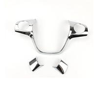 Pizgear 1 pz for Ford, for Focus 3 MK3 (2012-2014), for KUGA 2013-2015, accessori Car Styling Volante Trim Copertura Adesivo Decorazione Adesivo per volante(B Type Chrome 3pcs)