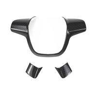 Pizgear 1 pz for Ford, for Focus 3 MK3 (2012-2014), for KUGA 2013-2015, accessori Car Styling Volante Trim Copertura Adesivo Decorazione Adesivo per volante(A Type Carbon 3pcs)