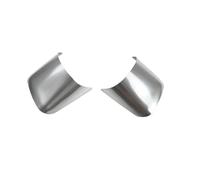 Pizgear 1 pz for Ford, for Focus 3 MK3 (2012-2014), for KUGA 2013-2015, accessori Car Styling Volante Trim Copertura Adesivo Decorazione Adesivo per volante(Trim 2x Metal Silver)