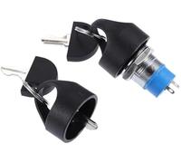 Pizgear 1 set interruttore di accensione, interruttore di avviamento accensione blocco con 4 chiavi interruttore chiave scooter elettrico 3 ruote 4 ruote sedie elettriche mobilità veicolo elettrico in