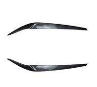 Pizgear 2 pezzi ABS lucido male faro palpebre sopracciglia, for, serie 5 G30 G31 M5 520 525 530 540 2017-2021 adesivi 3D accessori Adesivo per fari(Carbon Look)