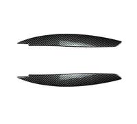 Pizgear 2 pezzi adesivo for sopracciglia anteriori, copertura for palpebre dei fari anteriori, for E81 E82 E87 E88 2004-2011 Adesivo protettivo per fari(Carbon Fiber Look)
