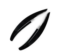 Pizgear 2 pezzi adesivo for sopracciglia faro auto, for VW, for Scirocco R GTS 2008-2017 finiture in fibra di carbonio nero lucido accessori for palpebre faro Adesivo per fari oscurati(Gloss Black)