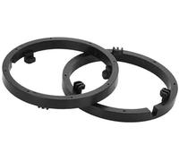 Pizgear 2 pezzi Anello distanziatore altoparlante Tweeter Adattatore distanziatore altoparlante, for Mitsubishi, Mirage 2014-2020 Impermeabile, for 6.5#39;#39; ABS Nero Anteriore Posteriore Distanziat