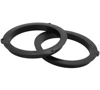 Pizgear 2 pezzi Anello distanziatore altoparlante Tweeter Adattatore distanziatore altoparlante, Ford, for Mustang, 2015-2020 Impermeabile, for 6.5#39;#39; ABS Nero Anteriore Posteriore Distanziatore