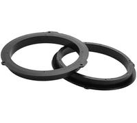 Pizgear 2 pezzi Anello distanziatore altoparlante Tweeter Adattatore distanziatore altoparlante, Ford, for Fiesta, 2011-2019 Impermeabile, for 6.5#39;#39; ABS Nero Anteriore Posteriore Distanziatore p