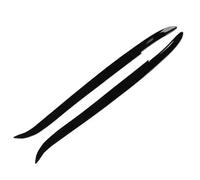 Pizgear 2 pezzi copertura sopracciglio faro auto nero lucido sostituzione decorazione rivestimento anteriore sinistro destro, for BMW E39 1997-2003 Adesivo per fari oscurati