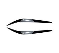 Pizgear 2 pezzi fari sopracciglio palpebre rivestimento, for, serie 5 G30 525i 17-21 stile auto esterno adesivi for Adesivo per fari(Schwarz)