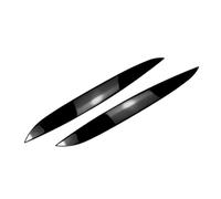 Pizgear 2 pezzi faro auto sopracciglio palpebra copertura decorazione trim, for VW, for Golf 4 MK4 1997 1998 1999 2000 2001 2002 2003 2004 2005 Adesivo per fari oscurati(Bright Black)