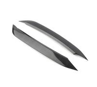 Pizgear 2 pezzi in fibra di carbonio faro for auto lampada sopracciglio palpebra labbro modanatura decorazione della copertura, for VW, for POLO, 2019 2020 Copri-sopracciglia per fari