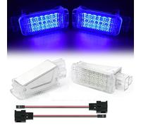 Pizgear 2 pezzi LED luce vano piedi vano bagagli vano portaoggetti lampade, for Audi, A4 B5 B6 B7 B8 A3 A6 C6 C7 A5 R8 TT Q5 Q3 Q7 A1 A8 S3 RS6 Luci interne del bagagliaio(Charm Blue 2)