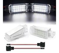 Pizgear 2 pezzi LED luce vano piedi vano bagagli vano portaoggetti lampade, for Audi, A4 B5 B6 B7 B8 A3 A6 C6 C7 A5 R8 TT Q5 Q3 Q7 A1 A8 S3 RS6 Luce di cortesia per porta(Highlight White 2)
