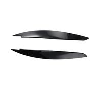 Pizgear 2 pezzi Sopracciglia for fari auto in ABS, for Serie 1, for E87 04-2011 5 porte, for E81 08-2012 3 porte, for E82 08-2013 Coupé Adesivo protettivo per fari