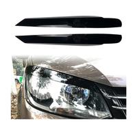 Pizgear 2 pz/set Auto Faro Anteriore Palpebra Trim Copertura Decorazione, for Touran 2011 2012 2013 2014 2015 Plastica ABS Adesivo per fari oscurati(Glossy Black)