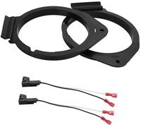Pizgear 2 Set distanziatori for altoparlanti, tweeter, adattatori for distanziatori for altoparlanti, for Chevrolet, for Camaro, 1993-2002, impermeabili, for 6,5#39;#39; ABS nero anteriore Distanziato