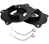 Pizgear 2 Set distanziatori for altoparlanti, tweeter, adattatori for distanziatori for altoparlanti, for Toyota, Camry 2018-2023, impermeabili, for 6,5#39;#39; ABS nero anteriore Distanziatore per al