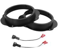 Pizgear 2 Set distanziatori for altoparlanti, tweeter, adattatori for distanziatori for altoparlanti, Ford, Explore 2000-2006, impermeabili, for 6,5#39;#39; ABS nero anteriore Distanziatore per altopa
