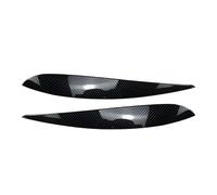 Pizgear 2x faro for auto lampada sopracciglio palpebra modanatura rivestimento coperchio decorativo, for VW, for POLO, for 9N 2005-2009 Adesivo per fari oscurati(Glossy Black)