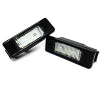 Pizgear 2x LED Luce Targa Bianco, for C2 C4 C5 C6 C8 Dispatch Jumpy 106 307 308 406 407 607 807 Expert RCZ Luce targa posteriore