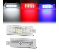 Pizgear 2x LED Porta di Cortesia Interni Vano Piedi Luce Bagagli Tronco Portaoggetti Lampada, for BMW, X5 E70 F15 X3 E83 F25 X1 E84 X6 E71 F16 X4 F26 Luci interne del bagagliaio(Charm Blue,2 Pin Socke