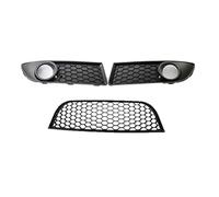 Pizgear 3PCS Auto Fendinebbia Copertura Della Lampada Griglia Del Paraurti, for VW, for POLO, MK4 9N3 2005 2006 2007-2009 Facelift parti esterne Griglia fendinebbia anteriore