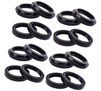 Pizgear 43x55x9.5/10.5 Anteriore, forcella Ammortizzatore di sospensione Paraolio Parapolvere, for VICTORY, for Polaris, NESS JACPOT PREMIUM 1639 VEGAS 1639 Parapolvere per paraolio forcella moto(8pcs