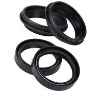 Pizgear 46x58x11 Anteriore, forcella Ammortizzatore di sospensione Paraolio Parapolvere, YZ125 YZ 125 WR250Z 2 WR250 WR 250 WR250F 4 tempi Parapolvere per paraolio forcella moto(2xOil seal 2xcover)
