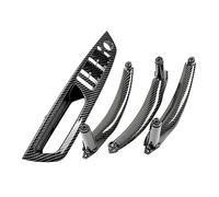 Pizgear 4PCS Car Interior Window Lift Switch Panel Door Handle Pull Cover Trim, for BMW, E70 E71 E72 X5 X6 2007-2014 Pannello di rivestimento dell'interruttore del fin