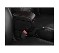 Pizgear Accessori auto, for Toyota, for Yaris Hybrid, for Vitz Scatola for bracciolo for auto Scatola portaoggetti for console centrale USB Bracciolo per auto(BLACK E1 Red Line 9 Usb)