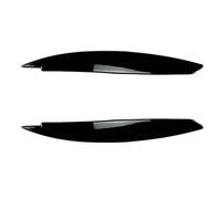 Pizgear Accessori for parti di ricambio for sopracciglia for fari auto, for BMW Serie 1 E81 E82 E87 E88 2008-2013 Palpebre for auto Nero lucido Adesivo per fari oscurati(Glossy Black)
