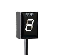Pizgear Accessori moto Indicatore di visualizzazione della marcia a 6 velocità, for Intruder C800 M800 C1500 M1500 C1800R M1800R M1800R2 Indicatore di marcia per moto(BLACK White)