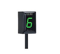 Pizgear Accessori moto LUCE 1-6 Display della marcia Indicatore di velocità Tester dello strumento, for SV650 SV 650 1999 2000 2001 2002 Indicatore di marcia per moto(BLACK Green)