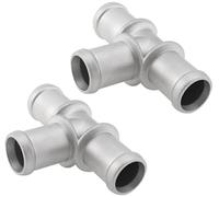 Pizgear Adattatore per tubo flessibile del riscaldatore liquido di raffreddamento per auto da 2 pezzi connettori a T 3/4 X, per o Giunto del connettore del tubo del riscaldatore dell'auto