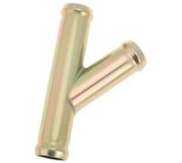 Pizgear Adattatore zincato per raccordo per tubo refrigerante a Y da 2 pezzi, per di raffreddamento automobilistico 3/4 19 mm Giunto del connettore del tubo del riscaldatore dell'auto(BLACK 1)