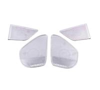 Pizgear Adesivo decorativo for rivestimento dell'altoparlante for porta, for Lexus, Es 2018 2019 2020 2021 Es200 Es300 Es300h 300h 350 250 260 Accessori Rivestimento per altoparlanti auto(Silver)