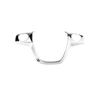Pizgear Adesivo for rivestimento in paillettes for coprivolante cromato in ABS for auto, for Ford, for Focus 3 Mk3, for Kuga Escape 2012 2013 2014 2015 Adesivo per volante(Silver 1pc)