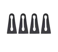 Pizgear Ammortizzatore fonoassorbente for auto Tampone serratura porta Smorzamento for A4 B5 B6 B7 B8 B9 2000 2001 2002 2003 2004 2005-2019 ammortizzatore Ammortizzatore per portiera auto(BLACK 4Pcs)